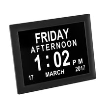 Load image into Gallery viewer, 8 Inch Digital Electronic Clock DDC-8005 Photo Frame Intelligent Electronic Alarm Clock Calendar Elderly Medicine Reminder Automatically Adjust Brightness
