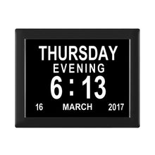 Load image into Gallery viewer, 8 Inch Digital Electronic Clock DDC-8005 Photo Frame Intelligent Electronic Alarm Clock Calendar Elderly Medicine Reminder Automatically Adjust Brightness
