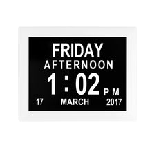 Load image into Gallery viewer, 8 Inch Digital Electronic Clock DDC-8005 Photo Frame Intelligent Electronic Alarm Clock Calendar Elderly Medicine Reminder Automatically Adjust Brightness
