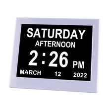 Load image into Gallery viewer, 8 Inch Digital Electronic Clock DDC-8008 Photo Frame Intelligent Electronic Alarm Clock Calendar Elderly Medicine Reminder Automatically Adjust Brightness
