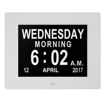 Load image into Gallery viewer, 8 Inch Digital Electronic Clock DDC-8010 Photo Frame Intelligent Electronic Alarm Clock Calendar Elderly Medicine Reminder Automatically Adjust Brightness
