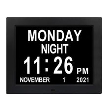 Load image into Gallery viewer, 8.7 Inch Digital Electronic Clock DDC-8007 Photo Frame Intelligent Electronic Alarm Clock Calendar Elderly Medicine Reminder Automatically Adjust Brightness
