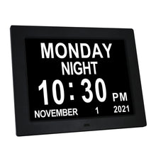 Load image into Gallery viewer, 8.7 Inch Digital Electronic Clock DDC-8007 Photo Frame Intelligent Electronic Alarm Clock Calendar Elderly Medicine Reminder Automatically Adjust Brightness
