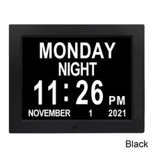 Load image into Gallery viewer, 8.7 Inch Digital Electronic Clock DDC-8007 Photo Frame Intelligent Electronic Alarm Clock Calendar Elderly Medicine Reminder Automatically Adjust Brightness
