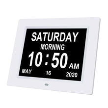 Load image into Gallery viewer, 8.7 Inch Digital Electronic Clock DDC-8710 Photo Frame Intelligent Electronic Alarm Clock Calendar Elderly Medicine Reminder Automatically Adjust Brightness
