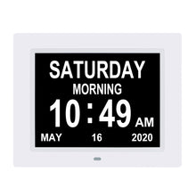 Load image into Gallery viewer, 8.7 Inch Digital Electronic Clock DDC-8710 Photo Frame Intelligent Electronic Alarm Clock Calendar Elderly Medicine Reminder Automatically Adjust Brightness
