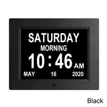 Load image into Gallery viewer, 8.7 Inch Digital Electronic Clock DDC-8710 Photo Frame Intelligent Electronic Alarm Clock Calendar Elderly Medicine Reminder Automatically Adjust Brightness
