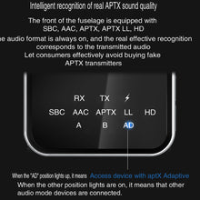 Load image into Gallery viewer, Aptx HD LL Adaptive Bluetooth Receiver Transmitter BT 5.2 RCA 3.5mm Jack AUX Wireless Audio Adapter Handsfree Call For TV Car PC
