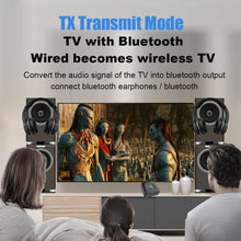 Load image into Gallery viewer, 2-in-1 Bluetooth Adapter Transmitter Receiver Bluetooth AUX 3D Stereo Wireless 3.5mm Adapter Dongle for TV PC Car Audio Speaker
