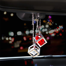 Load image into Gallery viewer, Car Rear View Mirror Decoration Pendant Crystals Cube Car Charms Automobile Ornaments Hanging Interior Suspension
