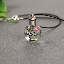 Load image into Gallery viewer, Car Interior Rear Mirror Pendant Luminous Dried Flower Butterfly Glass Ball Car Craft Decoration Pendant Car Decor Accessories
