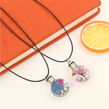 Load image into Gallery viewer, Car Interior Rear Mirror Pendant Luminous Dried Flower Butterfly Glass Ball Car Craft Decoration Pendant Car Decor Accessories
