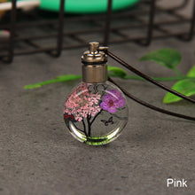 Load image into Gallery viewer, Car Interior Rear Mirror Pendant Luminous Dried Flower Butterfly Glass Ball Car Craft Decoration Pendant Car Decor Accessories
