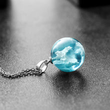Load image into Gallery viewer, Car Interior Rearview Mirror Pendant Transparent Luminous Spherical Resin Healing System Decoration Ornament Accessories
