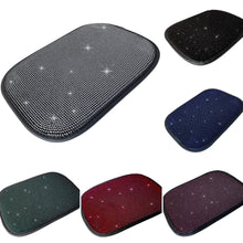 Load image into Gallery viewer, Car Armrest Cover Rhinestone Bling Auto Center Console Protective Cushion Pad For Car Interior Accessories Women Girl
