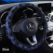 Load image into Gallery viewer, 37-38cm Steering Wheel Cover Flowers Print Car Steering Wheel Cover For Women Wheel Cover Anti-Slip Car Accessories
