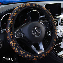 Load image into Gallery viewer, 37-38cm Steering Wheel Cover Flowers Print Car Steering Wheel Cover For Women Wheel Cover Anti-Slip Car Accessories
