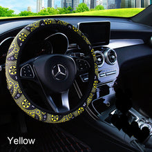 Load image into Gallery viewer, 37-38cm Floral Print Bohemia Style Car-styling Steering Wheel Cover Car Interior Accessories
