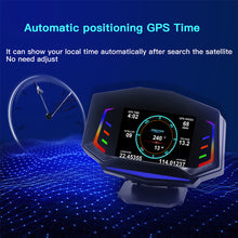 Load image into Gallery viewer, Car OBD2 Smart HUD Head Up Display With Ambient Light Slope Meter Air/Oil Temp Smart Gauge GPS Speed Driving Distance
