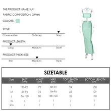 Load image into Gallery viewer, Lace-up Slim Fit Ruffle Tube Top + Ruched Skirt Set Women Sexy Open Back Floor-length Strap Dress
