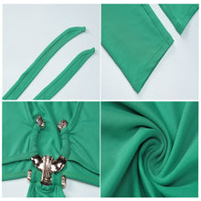 Load image into Gallery viewer, Women's Fashion Solid Color Slim Fit Waist Hollow Trousers Halterneck Backless Crop Top Jumpsuit
