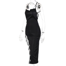 Load image into Gallery viewer, Sexy Off Shoulder Open Back Women Summer Fashion Slim Lace-trim Wrap Skirt Slip Dress
