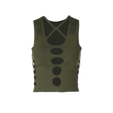 Load image into Gallery viewer, Sexy Summer Cutout Slim Fit Cropped Navel Sleeveless Tank Top Cross Straps Round Neck Off Shoulder T-shirt Vest
