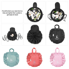 Load image into Gallery viewer, Women Drawstring Cosmetic Bag Lazy Makeup Bags Portable Travel Storage Large-Capacity Organizer Female Make Up Pouch Waterproof Toiletry Beauty Case
