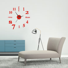Load image into Gallery viewer, 3D Wall Clock Mirror Wall Stickers Creative DIY Watch Clock Removable Art Decal Sticker Home Decor Living Room Quartz Needle Hot
