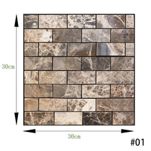 Load image into Gallery viewer, 3D PVC Sticker Covers Self Adhesive Tile Wall Sticker Home Decor For Kitchen Cupboard Bathroom Wallpaper Waterproof Wallpaper
