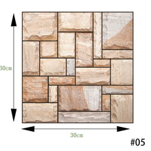 Load image into Gallery viewer, 3D PVC Sticker Covers Self Adhesive Tile Wall Sticker Home Decor For Kitchen Cupboard Bathroom Wallpaper Waterproof Wallpaper
