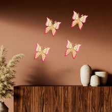Load image into Gallery viewer, 3D Four-Layer Hollow Butterfly Wall Sticker Wedding Decoration Festival Home Decor Wallpaper Pearl Paper Butterflies Stickers

