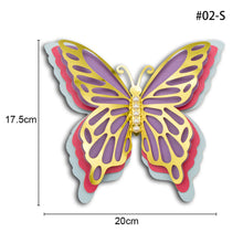Load image into Gallery viewer, 3D Four-Layer Hollow Butterfly Wall Sticker Wedding Decoration Festival Home Decor Wallpaper Pearl Paper Butterflies Stickers
