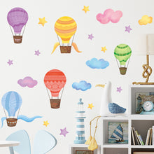 Load image into Gallery viewer, Cartoon Hot Air Balloon Wall Stickers Wall Decals Baby Nursery Home Decoration Kids Room Living Room Bedroom Home Decor Balloon Stickers

