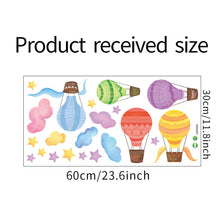 Load image into Gallery viewer, Cartoon Hot Air Balloon Wall Stickers Wall Decals Baby Nursery Home Decoration Kids Room Living Room Bedroom Home Decor Balloon Stickers
