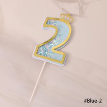 Load image into Gallery viewer, Happy birthday Number 0-9 Acrylic Cake Topper Resuable Topper Cupcake Dessert Party Decor Supplies
