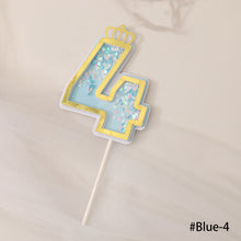 Load image into Gallery viewer, Happy birthday Number 0-9 Acrylic Cake Topper Resuable Topper Cupcake Dessert Party Decor Supplies
