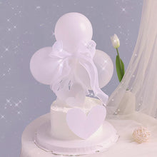 Load image into Gallery viewer, Balloon Heart Cake Topper Happy Birthday Cake Topper Valentine's Day Cake Decor Party Decoration Supplies Cupcake Dessert Toppers Decor
