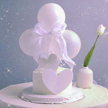 Load image into Gallery viewer, Balloon Heart Cake Topper Happy Birthday Cake Topper Valentine's Day Cake Decor Party Decoration Supplies Cupcake Dessert Toppers Decor
