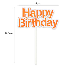 Load image into Gallery viewer, Happy Birthday Cake Topper Cute Kids Cake Decor Party Decoration Supplies Cupcake Dessert Toppers Decor
