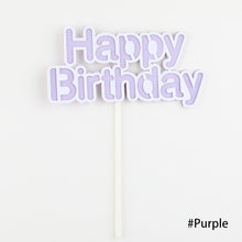 Load image into Gallery viewer, Happy Birthday Cake Topper Cute Kids Cake Decor Party Decoration Supplies Cupcake Dessert Toppers Decor
