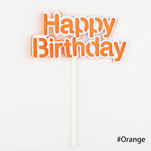 Load image into Gallery viewer, Happy Birthday Cake Topper Cute Kids Cake Decor Party Decoration Supplies Cupcake Dessert Toppers Decor
