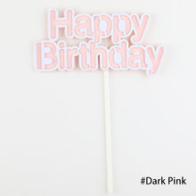 Load image into Gallery viewer, Happy Birthday Cake Topper Cute Kids Cake Decor Party Decoration Supplies Cupcake Dessert Toppers Decor
