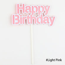 Load image into Gallery viewer, Happy Birthday Cake Topper Cute Kids Cake Decor Party Decoration Supplies Cupcake Dessert Toppers Decor
