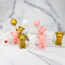 Load image into Gallery viewer, Love Bear Cake Topper Decoration INS Romantic Confession Bear Cute Violent Bear Birthday Backing Cake Decoration
