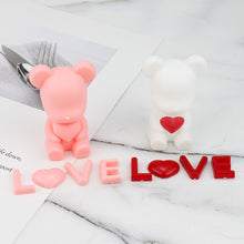 Load image into Gallery viewer, Love Bear Cake Topper Decoration INS Romantic Confession Bear Cute Violent Bear Birthday Backing Cake Decoration
