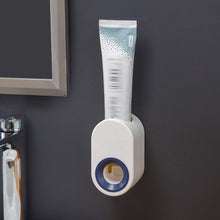 Load image into Gallery viewer, Automatic Toothpaste Dispenser Dust-Proof Toothpaste Holder Wall Mount without Punching Waterproof Toothpaste Squeezer Bathroom Accessories Set
