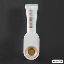 Load image into Gallery viewer, Automatic Toothpaste Dispenser Dust-Proof Toothpaste Holder Wall Mount without Punching Waterproof Toothpaste Squeezer Bathroom Accessories Set
