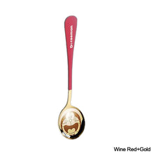 Load image into Gallery viewer, Gold Dinnerware Salad Spoon Soup Ladle 304 Stainless Steel Cutlery Serving Tea Spoons Colorful Round Head Spoon Coffee Mixing Spoon Kitchen Accessories
