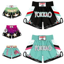 Load image into Gallery viewer, Breathable loose Printing Muay Thai Pants Kickboxing Fight Grappling Short MMA Boxing Shorts Clothing Sanda Fight Grappling

